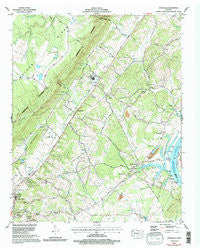 Evensville Tennessee Historical topographic map, 1:24000 scale, 7.5 X 7.5 Minute, Year 1973