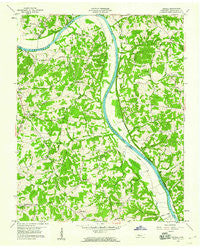 Excell Tennessee Historical topographic map, 1:24000 scale, 7.5 X 7.5 Minute, Year 1958