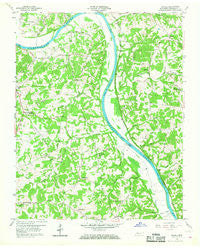 Excell Tennessee Historical topographic map, 1:24000 scale, 7.5 X 7.5 Minute, Year 1958