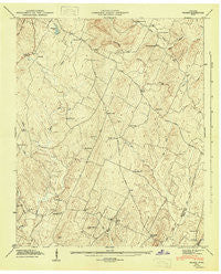 Felker Tennessee Historical topographic map, 1:24000 scale, 7.5 X 7.5 Minute, Year 1946