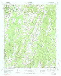 Felker Tennessee Historical topographic map, 1:24000 scale, 7.5 X 7.5 Minute, Year 1967