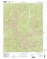 Fork Mountain Tennessee Historical topographic map, 1:24000 scale, 7.5 X 7.5 Minute, Year 1952