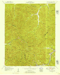 Fork Mountain Tennessee Historical topographic map, 1:24000 scale, 7.5 X 7.5 Minute, Year 1952