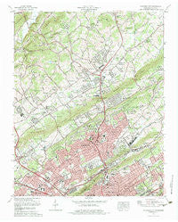 Fountain City Tennessee Historical topographic map, 1:24000 scale, 7.5 X 7.5 Minute, Year 1978
