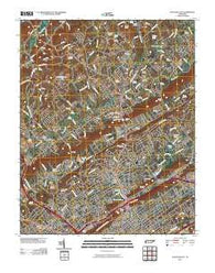 Fountain City Tennessee Historical topographic map, 1:24000 scale, 7.5 X 7.5 Minute, Year 2010