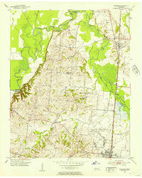 Fowlkes Tennessee Historical topographic map, 1:24000 scale, 7.5 X 7.5 Minute, Year 1952