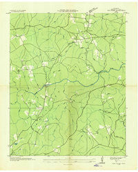 Fox Creek Tennessee Historical topographic map, 1:24000 scale, 7.5 X 7.5 Minute, Year 1936