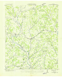 Frankewing Tennessee Historical topographic map, 1:24000 scale, 7.5 X 7.5 Minute, Year 1936