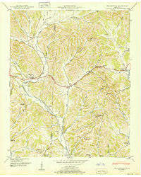 Frankewing Tennessee Historical topographic map, 1:24000 scale, 7.5 X 7.5 Minute, Year 1951