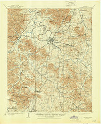 Franklin Tennessee Historical topographic map, 1:62500 scale, 15 X 15 Minute, Year 1909