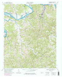 Gainesboro Tennessee Historical topographic map, 1:24000 scale, 7.5 X 7.5 Minute, Year 1968