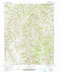 Galen Tennessee Historical topographic map, 1:24000 scale, 7.5 X 7.5 Minute, Year 1969