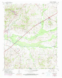 Gallaway Tennessee Historical topographic map, 1:24000 scale, 7.5 X 7.5 Minute, Year 1965