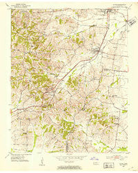 Gates Tennessee Historical topographic map, 1:24000 scale, 7.5 X 7.5 Minute, Year 1952