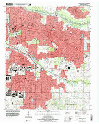 Germantown Tennessee Historical topographic map, 1:24000 scale, 7.5 X 7.5 Minute, Year 1997