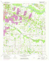 Germantown Tennessee Historical topographic map, 1:24000 scale, 7.5 X 7.5 Minute, Year 1965