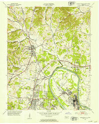 Goodlettsville Tennessee Historical topographic map, 1:24000 scale, 7.5 X 7.5 Minute, Year 1952