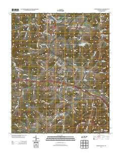 Gordonsville Tennessee Historical topographic map, 1:24000 scale, 7.5 X 7.5 Minute, Year 2013
