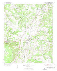 Grand Junction Tennessee Historical topographic map, 1:24000 scale, 7.5 X 7.5 Minute, Year 1951