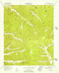 Graves Spring Tennessee Historical topographic map, 1:24000 scale, 7.5 X 7.5 Minute, Year 1951