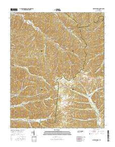 Graves Spring Tennessee Current topographic map, 1:24000 scale, 7.5 X 7.5 Minute, Year 2016