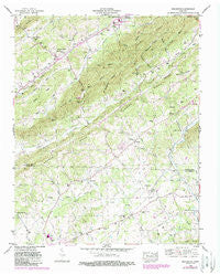 Graveston Tennessee Historical topographic map, 1:24000 scale, 7.5 X 7.5 Minute, Year 1952