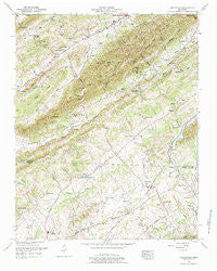 Graveston Tennessee Historical topographic map, 1:24000 scale, 7.5 X 7.5 Minute, Year 1952