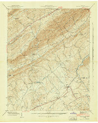 Graveston Tennessee Historical topographic map, 1:24000 scale, 7.5 X 7.5 Minute, Year 1941