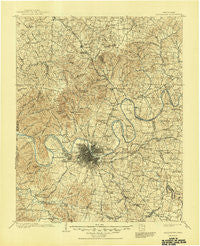 Greenbrier Tennessee Historical topographic map, 1:125000 scale, 30 X 30 Minute, Year 1903