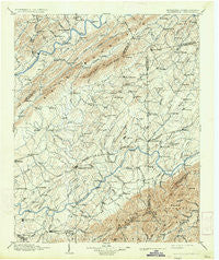 Greeneville Tennessee Historical topographic map, 1:125000 scale, 30 X 30 Minute, Year 1904