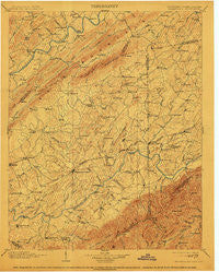 Greeneville Tennessee Historical topographic map, 1:125000 scale, 30 X 30 Minute, Year 1904