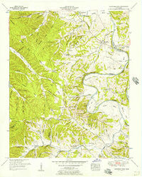 Greenfield Bend Tennessee Historical topographic map, 1:24000 scale, 7.5 X 7.5 Minute, Year 1951