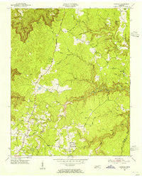Grimsley Tennessee Historical topographic map, 1:24000 scale, 7.5 X 7.5 Minute, Year 1954