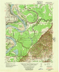 Hales Point Tennessee Historical topographic map, 1:62500 scale, 15 X 15 Minute, Year 1952