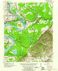 Hales Point Tennessee Historical topographic map, 1:62500 scale, 15 X 15 Minute, Year 1952