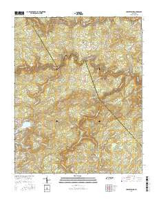 Hebbertsburg Tennessee Current topographic map, 1:24000 scale, 7.5 X 7.5 Minute, Year 2016
