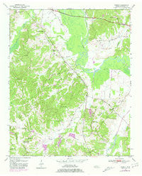 Hebron Tennessee Historical topographic map, 1:24000 scale, 7.5 X 7.5 Minute, Year 1950