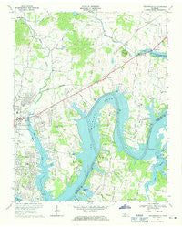Hendersonville Tennessee Historical topographic map, 1:24000 scale, 7.5 X 7.5 Minute, Year 1968