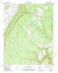 Henson Gap Tennessee Historical topographic map, 1:24000 scale, 7.5 X 7.5 Minute, Year 1946