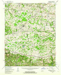 Herndon Kentucky Historical topographic map, 1:62500 scale, 15 X 15 Minute, Year 1957