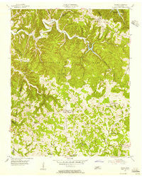 Hilham Tennessee Historical topographic map, 1:24000 scale, 7.5 X 7.5 Minute, Year 1955