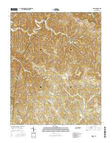 Hilham Tennessee Current topographic map, 1:24000 scale, 7.5 X 7.5 Minute, Year 2016