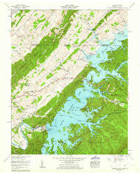 Holston Valley Tennessee Historical topographic map, 1:24000 scale, 7.5 X 7.5 Minute, Year 1960