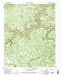 Honey Creek Tennessee Historical topographic map, 1:24000 scale, 7.5 X 7.5 Minute, Year 1952