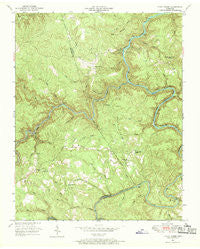 Honey Creek Tennessee Historical topographic map, 1:24000 scale, 7.5 X 7.5 Minute, Year 1952