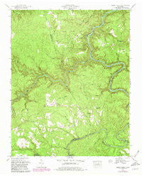 Honey Creek Tennessee Historical topographic map, 1:24000 scale, 7.5 X 7.5 Minute, Year 1952