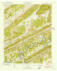 Howard Quarter Tennessee Historical topographic map, 1:24000 scale, 7.5 X 7.5 Minute, Year 1942