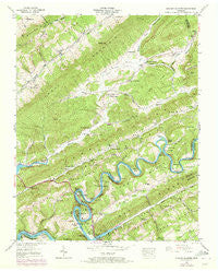 Howard Quarter Tennessee Historical topographic map, 1:24000 scale, 7.5 X 7.5 Minute, Year 1942