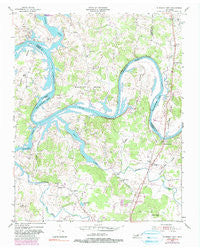 Hunters Point Tennessee Historical topographic map, 1:24000 scale, 7.5 X 7.5 Minute, Year 1955