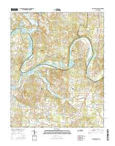 Hunters Point Tennessee Current topographic map, 1:24000 scale, 7.5 X 7.5 Minute, Year 2016